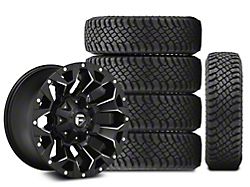 17x9 Fuel Wheels Assault & 35in Atturo All-Terrain Trail Blade X/T Tire Package; Set of 5 (18-24 Jeep Wrangler JL)