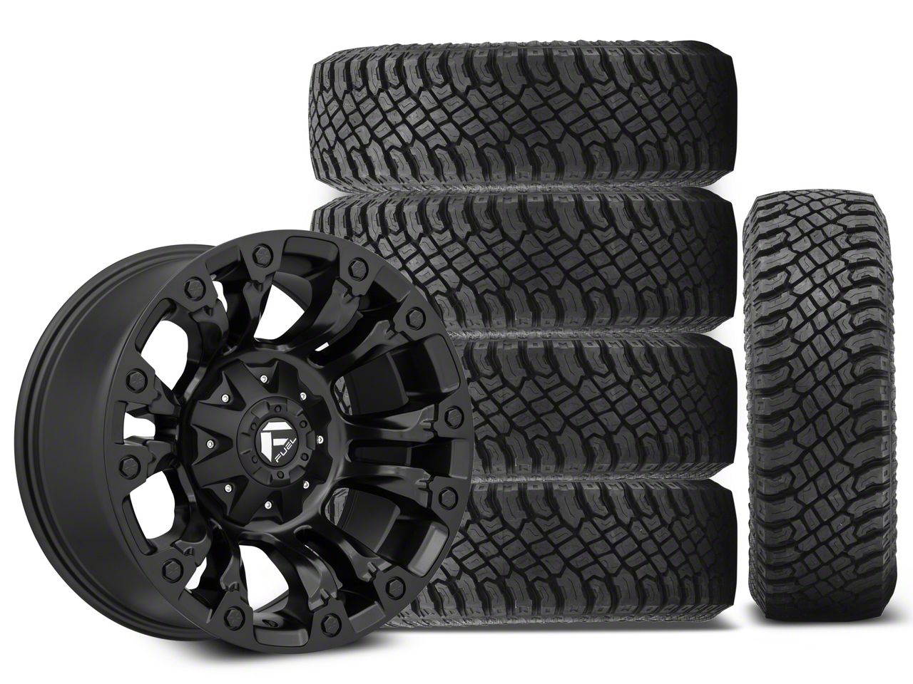 Jeep Wrangler 18x9 Fuel Wheels Vapor & 35in Atturo All-Terrain Trail ...