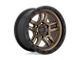 Fuel Wheels Ammo Matte Bronze with Black Bead Ring Wheel; 17x9 (18-24 Jeep Wrangler JL)