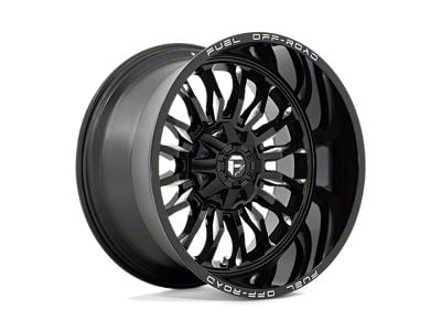 Fuel Wheels Arc Gloss Black Milled Wheel; 22x12; -44mm Offset (18-24 Jeep Wrangler JL)