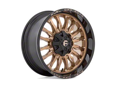 Fuel Wheels Arc Platinum Bronze with Black Lip Wheel; 20x10; -18mm Offset (18-24 Jeep Wrangler JL)