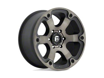 Fuel Wheels Beast Matte Black Double Dark Tint Wheel; 20x10; -18mm Offset (18-24 Jeep Wrangler JL)