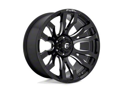 Fuel Wheels Blitz Gloss Black Milled Wheel; 20x10; -18mm Offset (18-24 Jeep Wrangler JL)