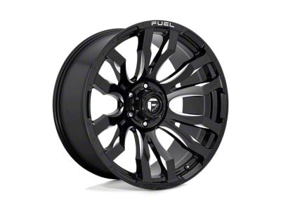 Fuel Wheels Blitz Gloss Black Milled Wheel; 20x12; -44mm Offset (18-24 Jeep Wrangler JL)