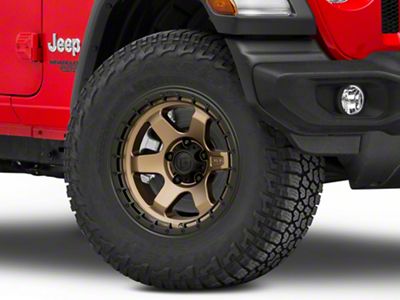 Fuel Wheels Block Matte Bronze Wheel; 17x9 (18-24 Jeep Wrangler JL)