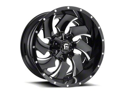 Fuel Wheels Cleaver Gloss Black Milled Wheel; 20x12; -44mm Offset (76-86 Jeep CJ7)