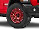 Fuel Wheels Cycle Candy Red with Black Ring Wheel; 20x9 (18-24 Jeep Wrangler JL)