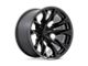 Fuel Wheels Flame Blackout Wheel; 22x12 (18-24 Jeep Wrangler JL)