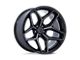 Fuel Wheels Flux Gloss Black Brushed Face with Gray Tint Wheel; 17x9 (18-24 Jeep Wrangler JL)