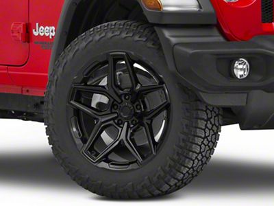 Fuel Wheels Flux Gloss Black Wheel; 20x10 (18-24 Jeep Wrangler JL)