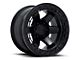 Fuel Wheels Block Beadlock Matte Black Wheel; 17x9 (07-18 Jeep Wrangler JK)