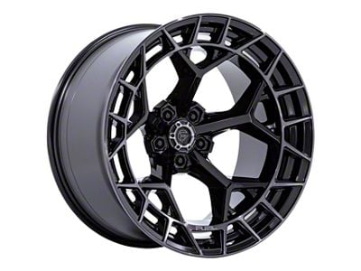 Fuel Wheels Charger Gloss Black Brushed Dark Tint Wheel; 20x10 (07-18 Jeep Wrangler JK)