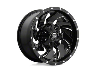 Fuel Wheels Cleaver Gloss Black Milled Wheel; 22x12; -44mm Offset (07-18 Jeep Wrangler JK)