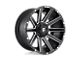 Fuel Wheels Contra Matte Black Milled Wheel; 20x10 (07-18 Jeep Wrangler JK)