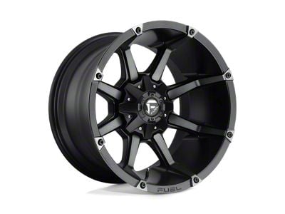 Fuel Wheels Coupler Matte Black Double Dark Tint Wheel; 17x9 (07-18 Jeep Wrangler JK)