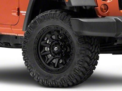 Fuel Wheels Covert Matte Black Wheel; 20x9 (07-18 Jeep Wrangler JK)