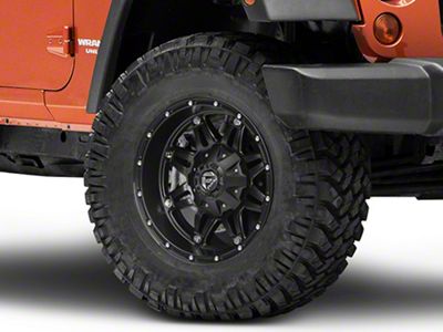 Fuel Wheels Hostage Matte Black Wheel; 17x9 (07-18 Jeep Wrangler JK)