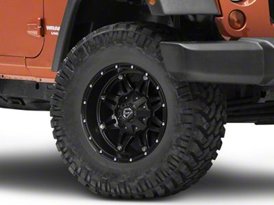 Fuel Wheels Hostage Matte Black Wheel; 17x9 (07-18 Jeep Wrangler JK)