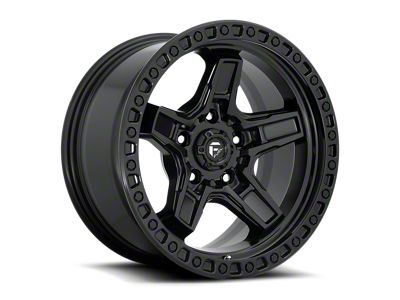 Fuel Wheels Kicker Matte Black Wheel; 17x9; 1mm Offset (07-18 Jeep Wrangler JK)