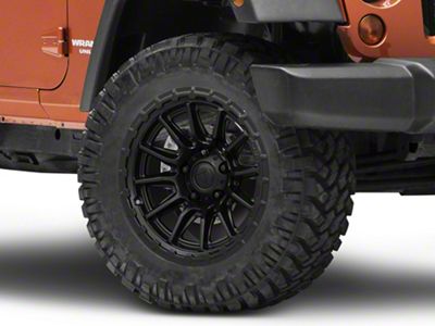 Fuel Wheels Piston Blackout Wheel; 20x10 (07-18 Jeep Wrangler JK)