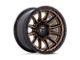 Fuel Wheels Piston Matte Bronze with Gloss Black Lip Wheel; 22x10 (07-18 Jeep Wrangler JK)