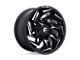 Fuel Wheels Reaction Gloss Black Milled Wheel; 24x12 (07-18 Jeep Wrangler JK)