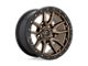 Fuel Wheels Rebel Matte Bronze with Black Bead Ring Wheel; 17x9; -12mm Offset (07-18 Jeep Wrangler JK)