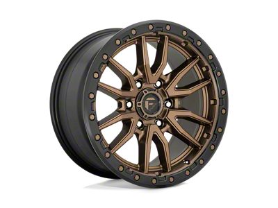 Fuel Wheels Rebel Matte Bronze with Black Bead Ring Wheel; 20x10 (07-18 Jeep Wrangler JK)