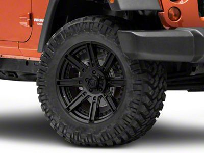 Fuel Wheels Rogue Matte Black Wheel; 20x9 (07-18 Jeep Wrangler JK)