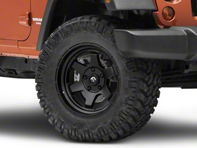 Fuel Wheels Shok Matte Black Wheel; 18x9 (07-18 Jeep Wrangler JK)