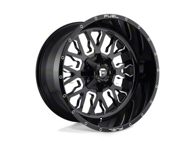 Fuel Wheels Stroke Gloss Black Milled Wheel; 17x9 (07-18 Jeep Wrangler JK)