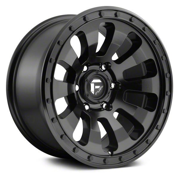 Fuel Wheels Jeep Wrangler Tactic Matte Black Wheel; 18x9; 1mm Offset ...