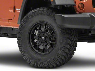 Fuel Wheels Tech Matte Black Wheel; 17x9; 1mm Offset (07-18 Jeep Wrangler JK)