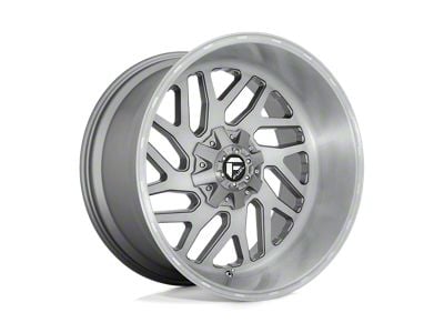 Fuel Wheels Triton Platinum Brushed Gunmetal with Tinted Clear Wheel; 20x10 (07-18 Jeep Wrangler JK)