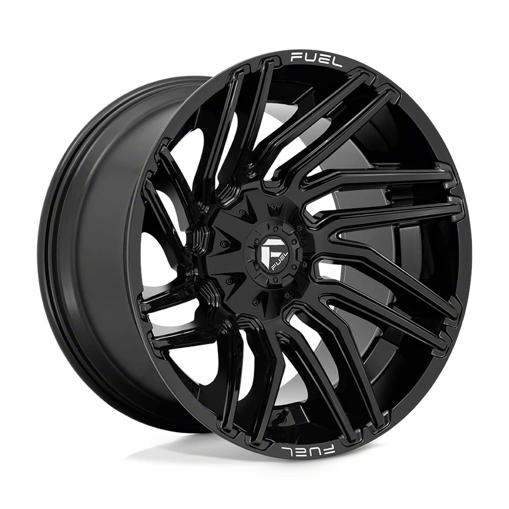 Fuel Wheels Jeep Wrangler Typhoon Gloss Black Wheel; 22x12; -44mm ...