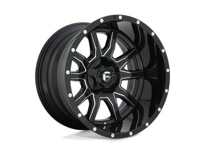 Fuel Wheels Vandal Gloss Black Milled Wheel; 20x12 (07-18 Jeep Wrangler JK)