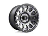 Fuel Wheels Vector Matte Gunmetal with Black Bead Ring Wheel; 17x9; -12mm Offset (07-18 Jeep Wrangler JK)