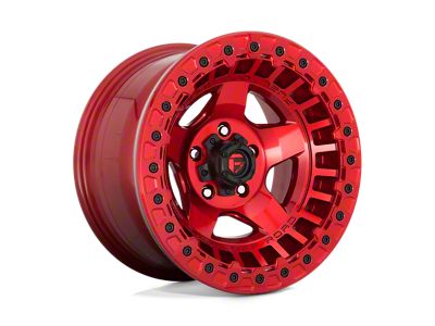 Fuel Wheels Warp Beadlock Candy Red Wheel; 17x9; -15mm Offset (07-18 Jeep Wrangler JK)