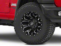 Fuel Wheels Assault Matte Black Machined Wheel; 17x9; -12mm Offset (18-24 Jeep Wrangler JL)