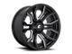 Fuel Wheels Rage Gloss Black Milled Wheel; 20x9 (18-24 Jeep Wrangler JL)