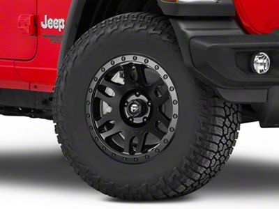 Fuel Wheels Recoil Matte Black Wheel; 17x8.5; -6mm Offset (18-24 Jeep Wrangler JL)