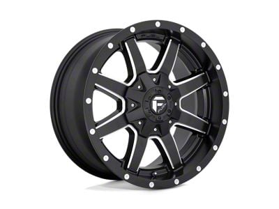 Fuel Wheels Maverick Matte Black Milled Wheel; 20x10; -18mm Offset (18-24 Jeep Wrangler JL)