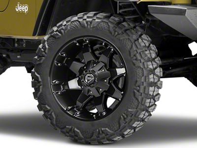 Fuel Wheels Octane Matte Black Wheel; 20x12; 1mm Offset (97-06 Jeep Wrangler TJ)