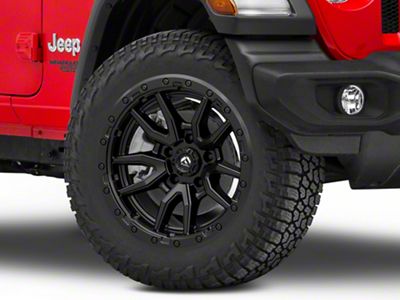 Fuel Wheels Rebel Matte Black Wheel; 20x9; 1mm Offset (18-24 Jeep Wrangler JL)