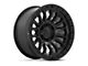 Fuel Wheels Rincon Matte Black with Gloss Black Lip Wheel; 20x9 (18-24 Jeep Wrangler JL)