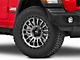 Fuel Wheels Rincon Matte Gunmetal with Black Ring Wheel; 20x10; -18mm Offset (18-24 Jeep Wrangler JL)