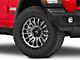 Fuel Wheels Rincon Matte Gunmetal with Black Ring Wheel; 20x9; 1mm Offset (18-24 Jeep Wrangler JL)