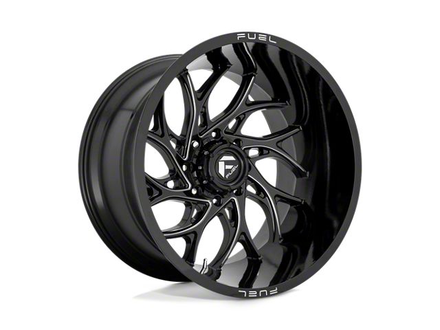 Fuel Wheels Runner Gloss Black Milled Wheel; 26x14 (18-24 Jeep Wrangler JL)