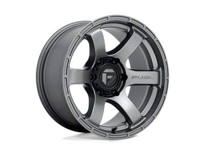 Fuel Wheels Rush Matte Gunmetal Wheel; 18x9; 20mm Offset (18-24 Jeep Wrangler JL)