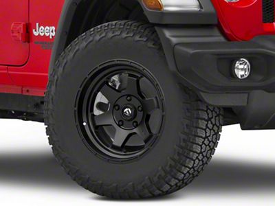 Fuel Wheels Shok Matte Black Wheel; 17x9 (18-24 Jeep Wrangler JL)